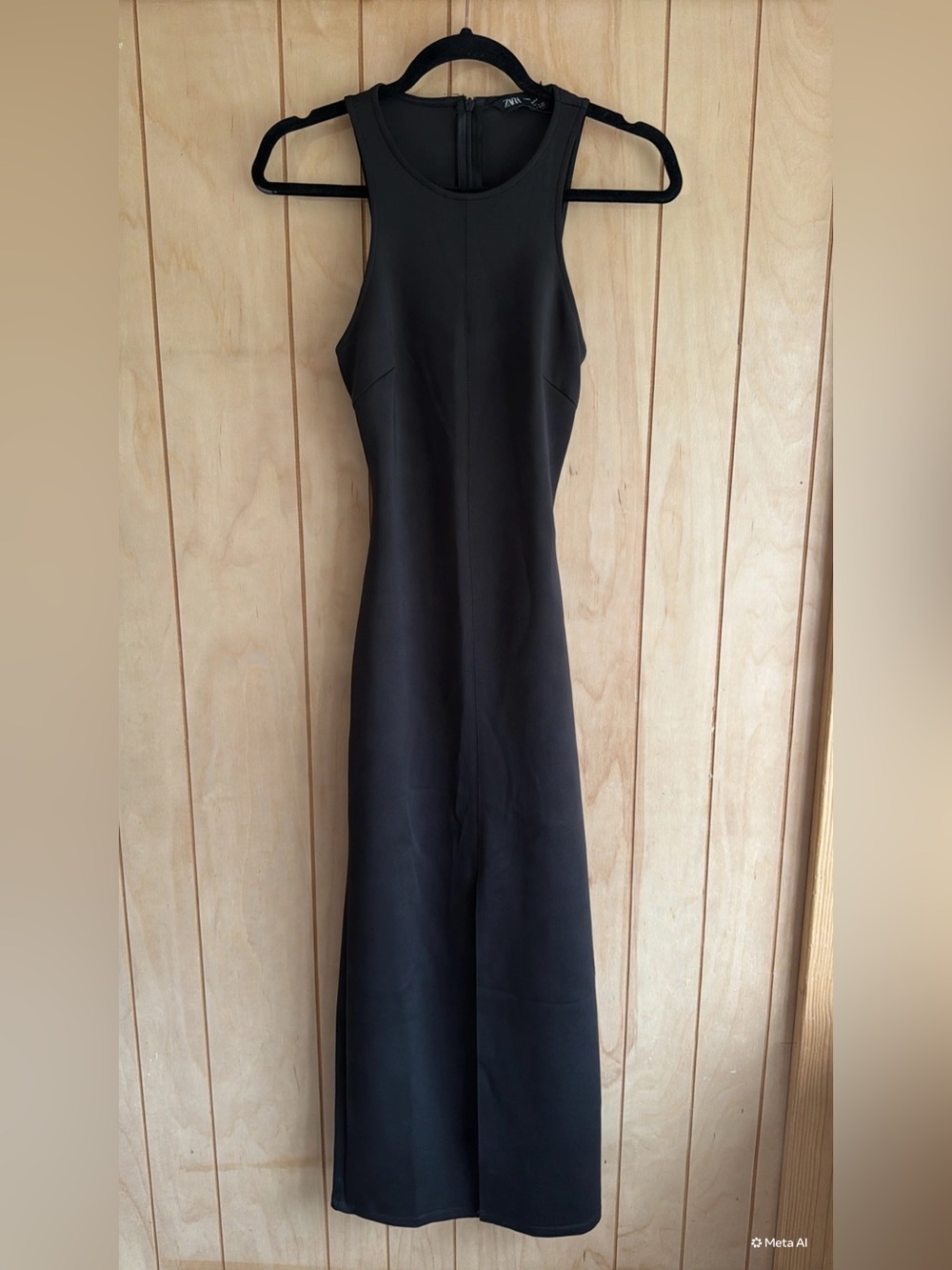 Zara Black Sleeveless Maxi Dress